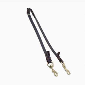 One for two braided leather dog leash manufacturing