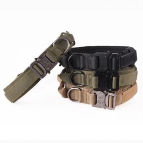 Outdoor tactical dog collar with handle wholesale