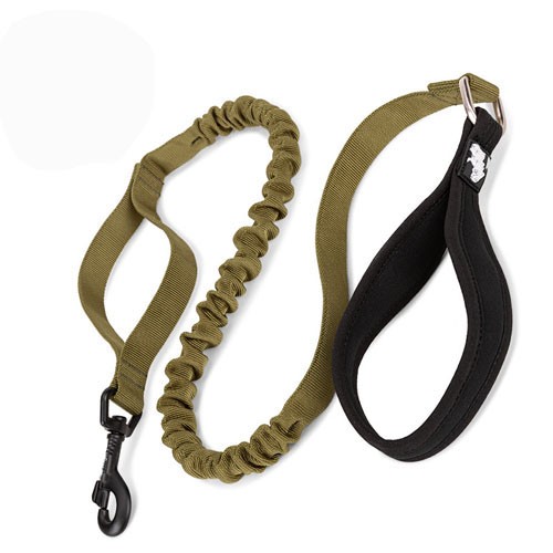 Tactical Bungee Dog Leash Military Adjustable Dog Leash Quick Release Elastic Leads Rope with 2 Control Handle